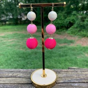 🧶 💗Yarn Ball 3-Tier Earrings💗🧶